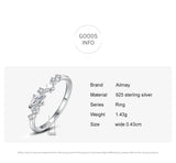 Elegant Irregular Shape Stars Sterling Silver AAAA Lab Created Diamond Rings