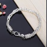 High Quality 925 sterling silver Charm Bracelet - Luxury Wedding Party Christmas Gifts Fashion Fine Jewellery - The Jewellery Supermarket