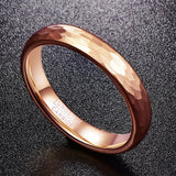 Anniversary Rose Gold Geometric Figure Width Men Women Rings - Tungsten Carbide Wedding Rings Jewellery - The Jewellery Supermarket