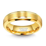 New Arrival Classic Gold Colour Tungsten Carbide Unisex Luxury Wedding Rings - Popular Jewellery - The Jewellery Supermarket