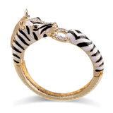 New Arrivals Animal Zebra Bangle Cuff Bracelet Gold Plated Statement Fashion Women's Bangle Bracelet for Party - The Jewellery Supermarket