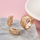 14K Gold Filled Hollow Multi Pattern Charm Loops Bohemian Glossy Earrings