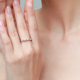Luxury Ring Selection Silver Dazzling AAAA Lab Created Diamonds Stackable Rings