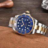 Luxury Design Water Ghost Series Classic Blue Dial Luxury Automatic Stainless Steel 100m Waterproof Mechanical Watch