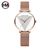 Original Design Elegant Quartz Ladies Watches Fashion Japan Movement Stainless Steel Rose Gold Colour Wristwatches
