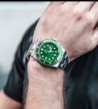 Luxury Diving Watch Steel BGW9 Luminous Ceramic Bezel 200M Waterproof Men's Watch