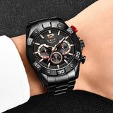 Superb Top Brand Luxury New Fashion Blue Sports Chronograph Waterproof Quartz Mens Watches - Ideal Gifts - The Jewellery Supermarket
