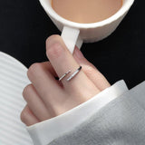 Authentic 925 Sterling Silver Luminous AAAA Simulated Diamonds Ring - Simple Wedding Fine Jewellery - The Jewellery Supermarket