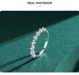 Dazzling Round-Cut AAAA Lab Created Diamonds 925 Silver Stackable Rings