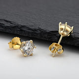 Superb D Colour 1/2/4/6 cttw Moissanite Diamonds Stud Earrings for Women and Men - Sparkling Fine Jewellery