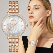 New Arrival Rose Gold Women Watches - Ladies Creative Steel Women's Bracelet Waterproof Watches - Ideal Presents