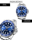 New Top Luxury Brand Men's Mechanical Watch Japanese Movement 100m Waterproof Sapphire Glass Automatic Watch