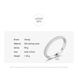 Classic Silver Dazzling AAAA Lab Created Diamond Geometric Stackable Rings