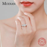 Luxury Sparkling Rectangle Silver Top Quality AAAA Simulated Diamonds Wedding Jewellery Rings For Women - The Jewellery Supermarket