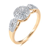 14 Karat Gold Filled Top Quality Luxury AAA Zircon Diamonds Golden Silver Colour Rings