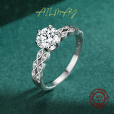 Luxury Crown Design Six Claw Silver Sparkling AAAA Lab Created Diamonds Ring