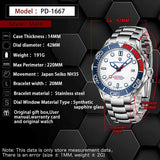 New Arrival Top Brand Luxury Automatic 007 Mechanical Curved Sapphire Glass Waterproof Choice Wristwatches for Men - The Jewellery Supermarket