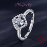 Luxury Square Cushion Cut AAAA Lab Created Diamond  925 Sterling Silver Ring