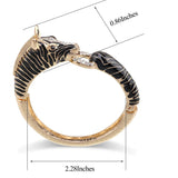 New Arrivals Animal Zebra Bangle Cuff Bracelet Gold Plated Statement Fashion Women's Bangle Bracelet for Party - The Jewellery Supermarket