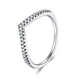 Excellent 3 Style Stackable Rings - Clear AAAA Simulated Diamonds Fashion Jewellery For Women and Couples - The Jewellery Supermarket