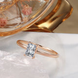 Excellent Rolled Rose Gold of 14-Karat Purity Fine Jewellery AAA Zircon Crystals Rings - Wedding Jewellery