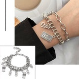 Bohemian Charm Bracelets for Women - Fashion Multilayer Beaded Chain Bracelets Set Jewellery - The Jewellery Supermarket