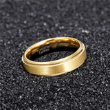 New Arrival Classic Gold Colour Tungsten Carbide Unisex Luxury Wedding Rings - Popular Jewellery - The Jewellery Supermarket