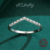 Water Drop Shape 925 Sterling Silver AAAA Lab Created Diamond Stackable Rings