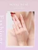 Luxury Pear Cut Sparkling AAAA Lab Created Diamond Two piece Silver Set Ring