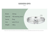 Sparkling Central Solitaire AAAA Lab Created Diamond Sterling Silver Luxury Ring