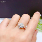 New Arrival Sparkling 1 Carat VVS D Colour Moissanite Diamond Gemstone Fine Jewellery Engagement Wedding Rings - The Jewellery Supermarket