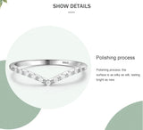 Water Drop Shape 925 Sterling Silver AAAA Lab Created Diamond Stackable Rings
