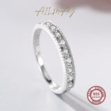 New Selection 925 Silver Geometric Stackable AAAA Lab Created Diamonds Rings