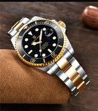 Luxury Design Water Ghost Series Classic Blue Dial Luxury Automatic Stainless Steel 100m Waterproof Mechanical Watch