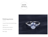 Marvelous Oval Cut Luxury Sparkling AAAA Lab Created Diamond 925 Silver Rings