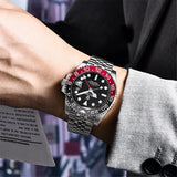 Luxury Design Top Brand Sports Waterproof  Sapphire Glass 40mm Ceramic GMT Mechanical Men Automatic Wristwatches