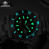 316L Stainless Steel 200M Diver Super Luminous Hands Calendar Display Quartz Watch