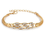 ZOSHI New Woman Bracelets Mulitlayers Gold Color Chain Heart Bracelets &amp; Bangles Charm Bracelets For Women Crystal Bracelets - The Jewellery Supermarket