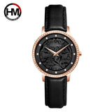 Top Luxury Brand Elegant Women Wristwatches Fashion 3D Engraving Quartz Waterproof Watches, Ideal Present