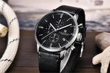 Popular Top Luxury Brand Luxury Waterproof Leather Japan Movement VK67 Sports Quartz Watches for Men - The Jewellery Supermarket