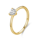 Impressive Authentic Simple Love Heart AAAA Simulated Diamonds Sparkling Rings - Female Wedding Jewellery - The Jewellery Supermarket