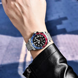 Top Brand Men Mechanical Wristwatches Luxury Ceramic Bezel GMT Watches Automatic 100m Waterproof Watches for Men