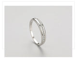 Exquisite Charm 925 Sterling Silver Clear AAAA Lab Created Diamonds Ring