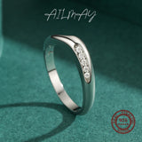 New Sleek Wavy Sterling Silver Clear AAAA Lab Created Diamonds Personality Ring