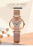 Original Design Elegant Quartz Ladies Watches Fashion Japan Movement Stainless Steel Rose Gold Colour Wristwatches
