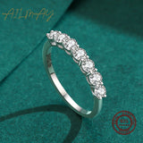 Dazzling AAAA Lab Created Diamonds Stackable Eternity Ring in Sterling Silver