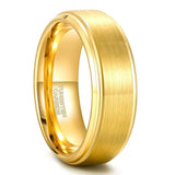 New Arrival Classic Gold Colour Tungsten Carbide Unisex Luxury Wedding Rings - Popular Jewellery - The Jewellery Supermarket