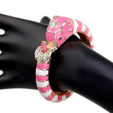 New Animal Style Elephant Inlaid Rhinestone 8 Colors Enamel Statement Bangle Bracelets for Women - Party Jewellery - The Jewellery Supermarket