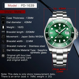 Popular Top Brand Automatic Luxury Sapphire Glass Mechanical Wristwatch Sports Stainless Steel Waterproof Men Watch