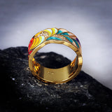 Fashion Creative Handmade Enamel Craft Epoxy Craft Women's Rings